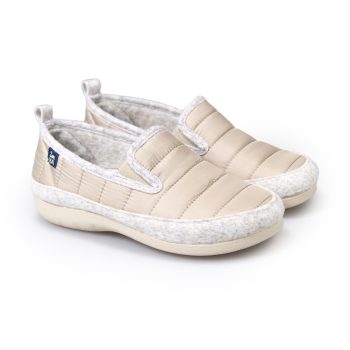 Amatista Oro Alster Komfort – Mocasín de casa con suela bio, cómodo y cálido