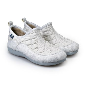 Savena Gris Claro Alster Komfort – Botín bio para casa otoño invierno