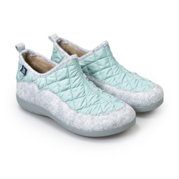 Savena Menta Gris Alster Komfort – Botín bio para casa otoño invierno