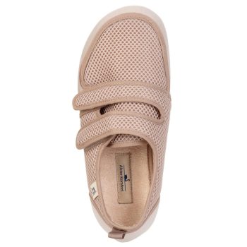zapato ancho beige mujer